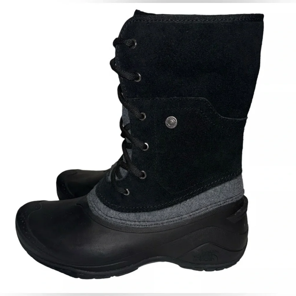 The North Face Black and Gray Winter Boots